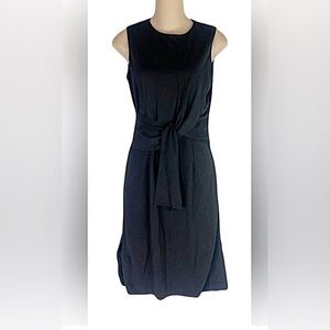 G2000 Woman - Black Sleeveless Lined Front Sash Dress 👗